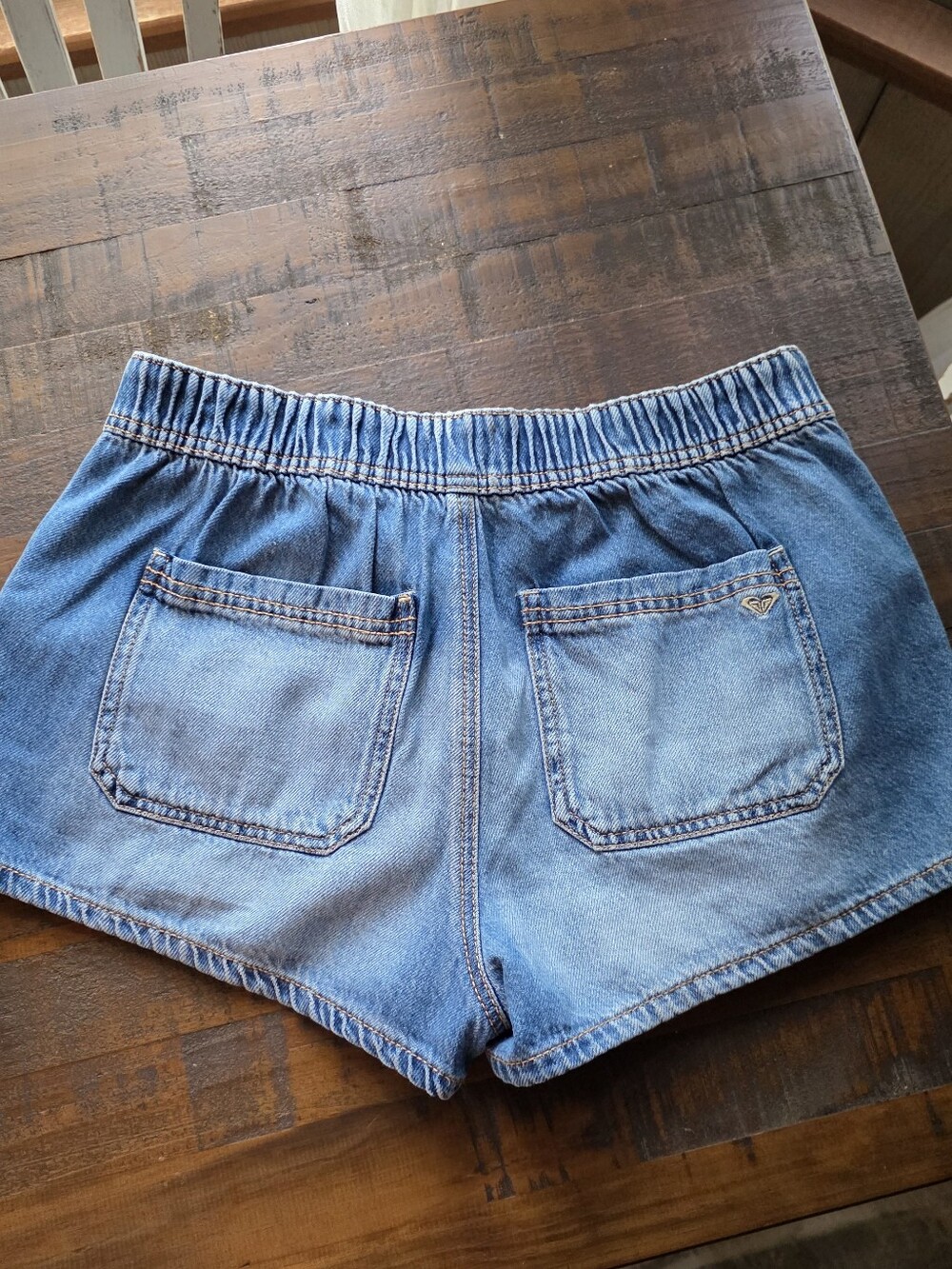 Roxy Light Blue Denim Pocket Shorts - Picture 6 of 7